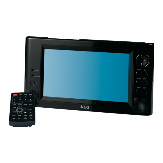 AEG CTV 4951 TV with DVB-T/CR Manuals