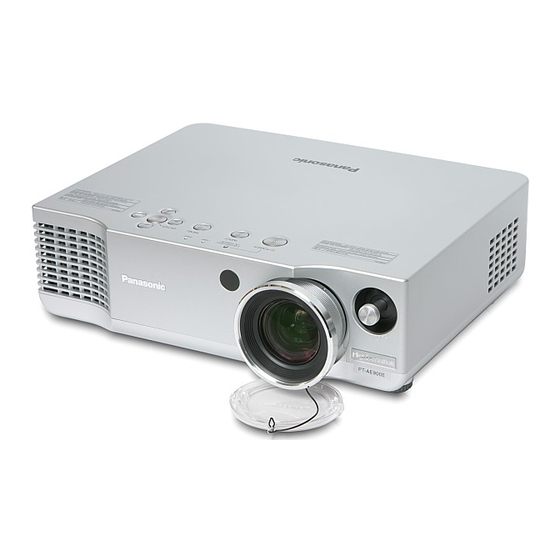 Panasonic PT-AE900U Operating Instructions Manual
