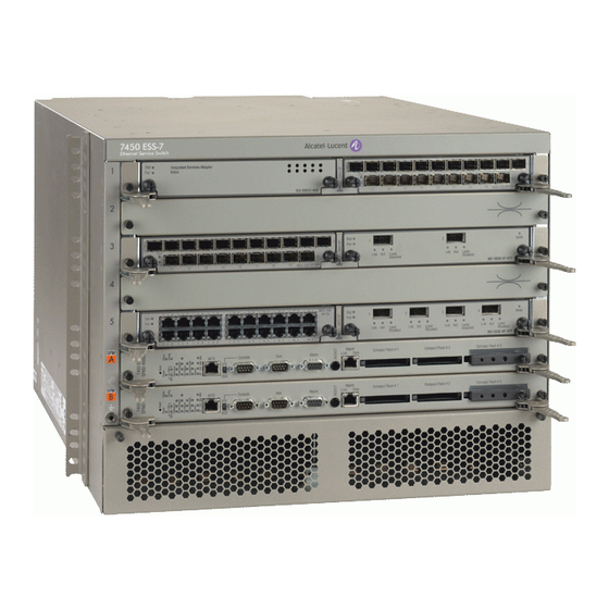 Alcatel-Lucent 7450 Basic System Configuration Manual