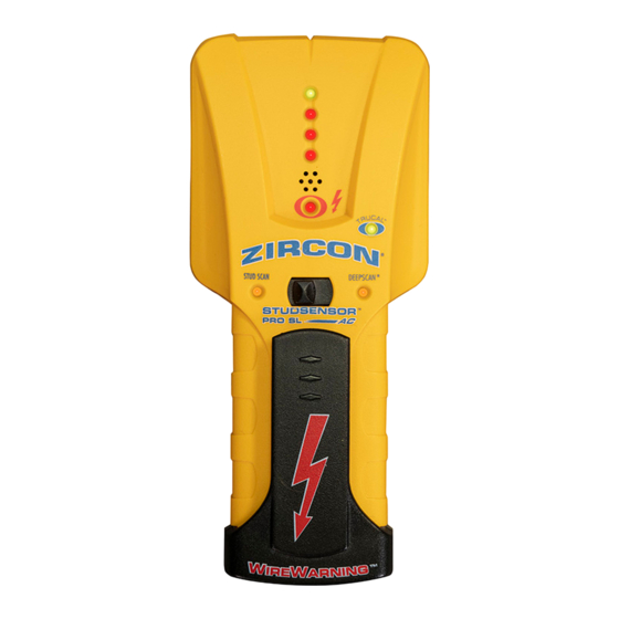 Zircon StudSensor Pro SL-AC Quick Start Manual