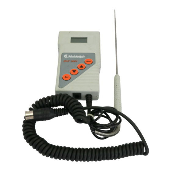 Heidolph EKT 3001 Instruction Manual