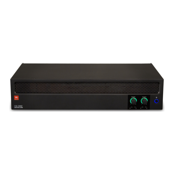 Harman JBL CSA 1300Z Operation Manual