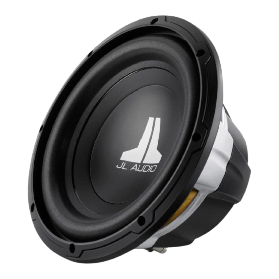 JL Audio 10W0v2-4 Owner's Manual