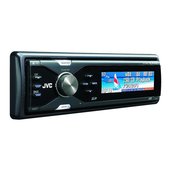 JVC KD-SHX851 Instructions Manual