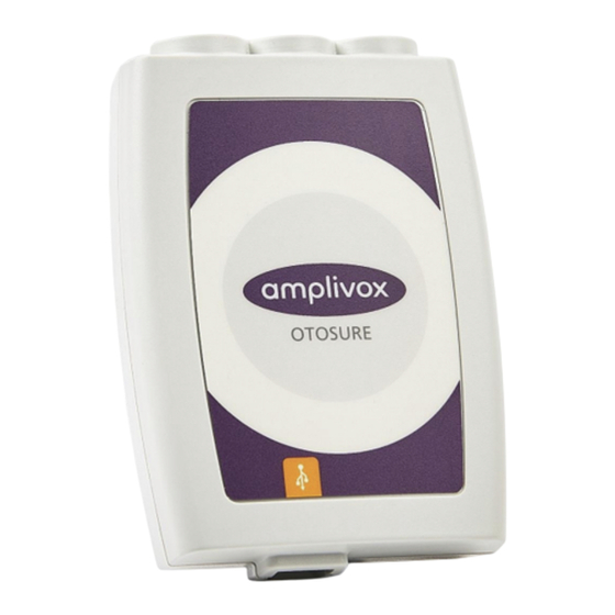 AmpliVox Otosure Operating Manual