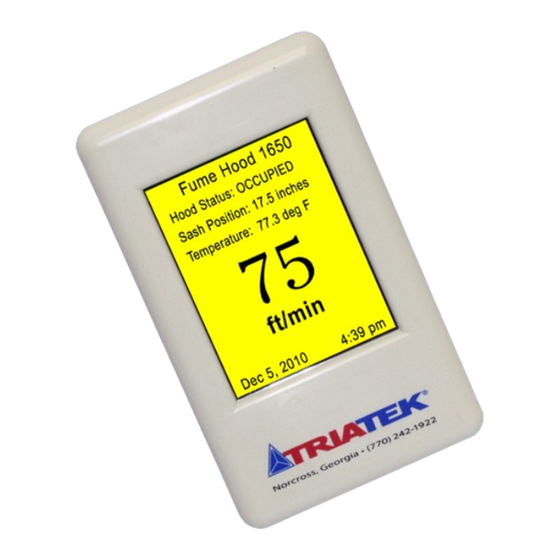 TRIATEK HMS-1650 Installation Manual