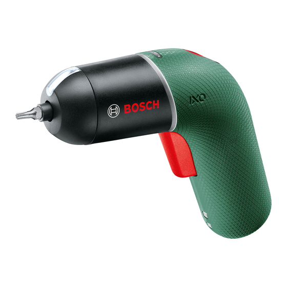 Bosch IXO Original Instructions Manual