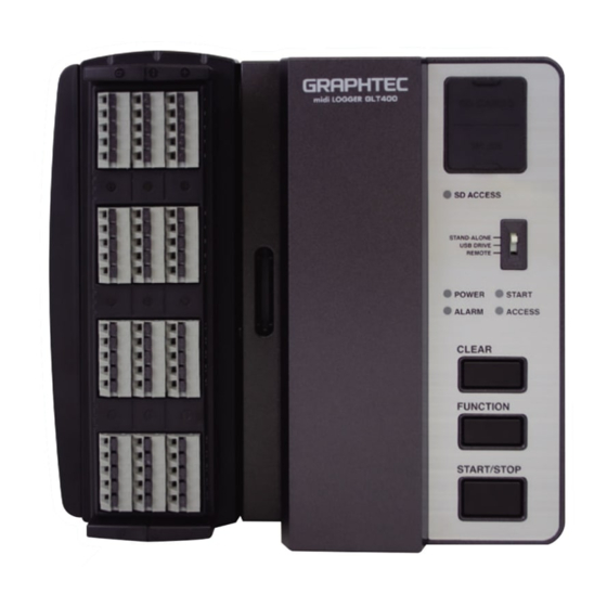 GRAPHTEC midi LOGGER GLT400 Quick Manual Start