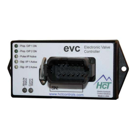 HCT evc Electronic Valve Controller Manuals