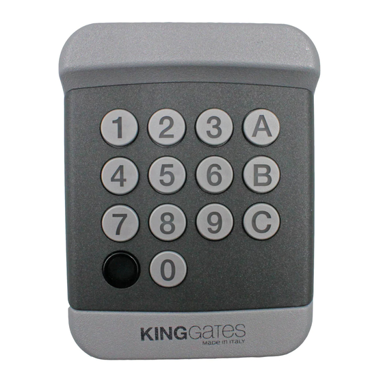 King gates DIGYPAD Instructions And Warnings For Installation And Use