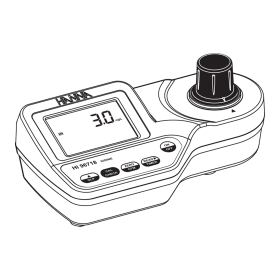 Hanna Instruments HI 96718C Instruction Manual