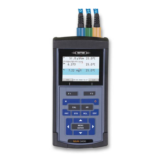 Xylem WTW Multi 3430 Portable Meter Manuals