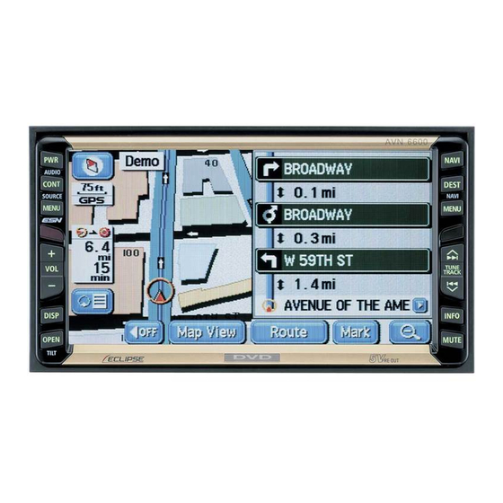 Eclipse AVN6600 Operation Manual