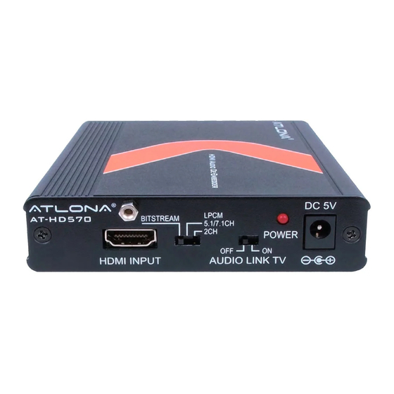 Atlona AT-HD570 User Manual