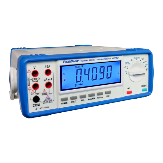 PeakTech 4090 Operation Manual