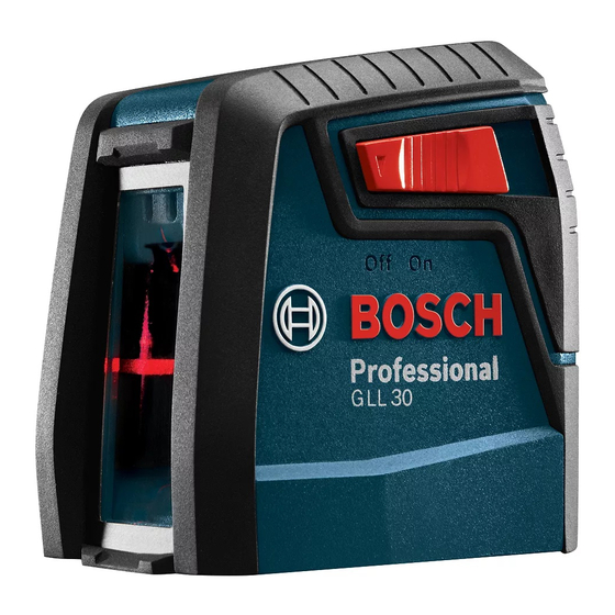 Bosch GLL 30 Manuals