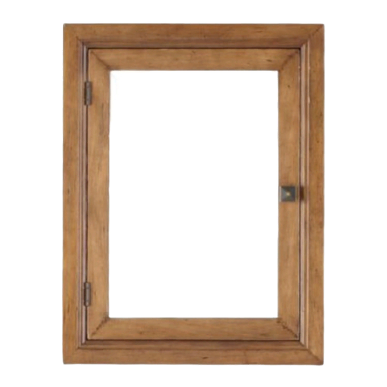 PotteryBarn Stella Medicine Cabinet Recessed Assembly Instructions