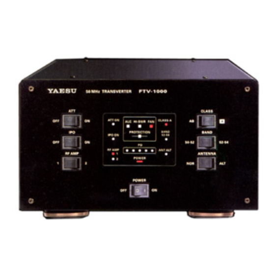 Yaesu FTV-1000 Manuals | ManualsLib