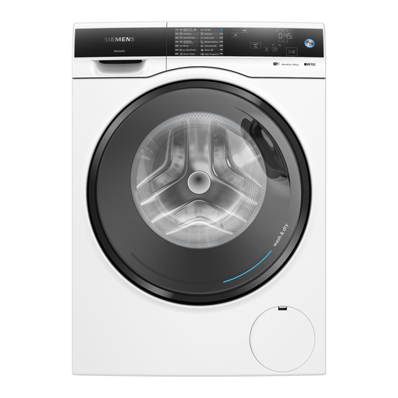 Siemens WD4HU542DN User Manual And Installation Instructions