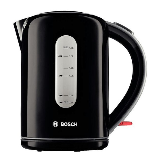 Bosch TWK7603GB Operating Instructions Manual