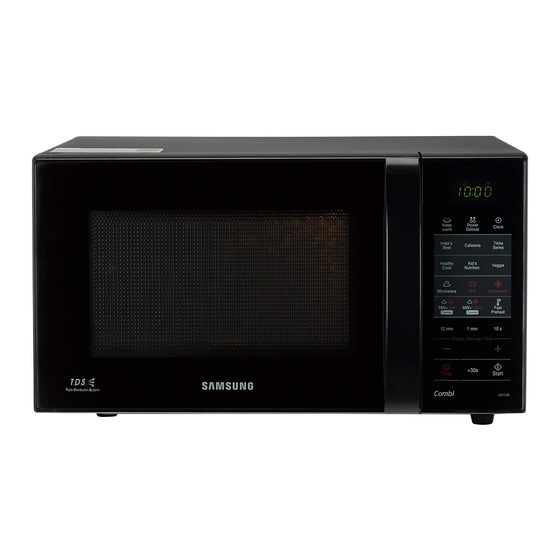 Samsung ce73jd Owner's Instructions & Cooking Manual