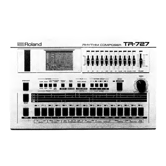Roland TR-727 Owner's Manual