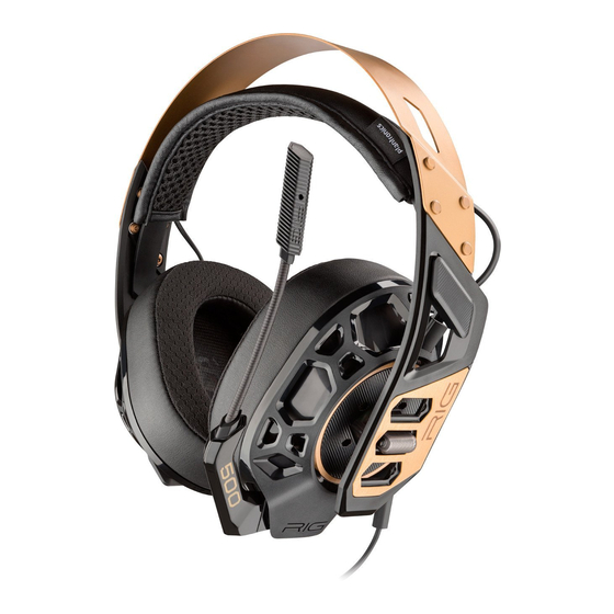 Plantronics RIG 500 PRO Series User Manual
