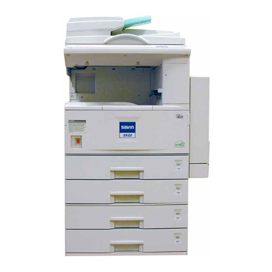 Savin 2212 Copy Reference Manual