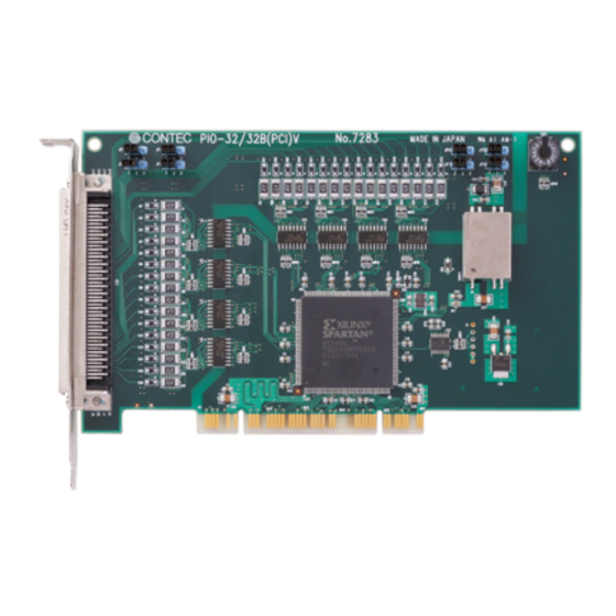 Contec PIO-32/32B(PCI)V User Manual