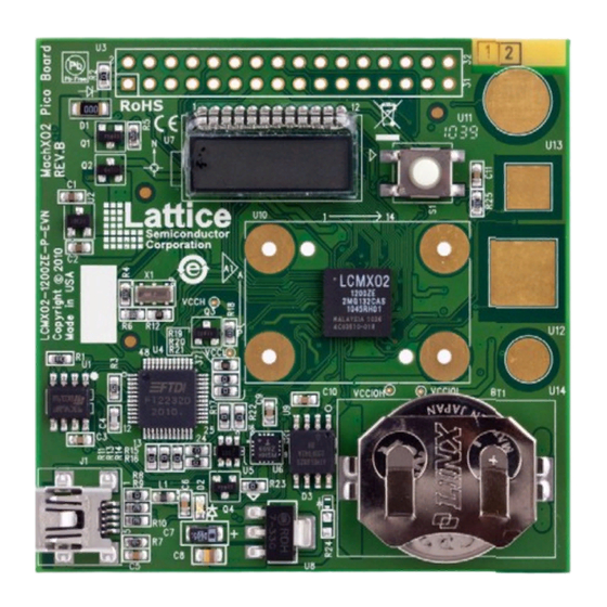 Lattice Semiconductor MachXO2 Pico Quick Start