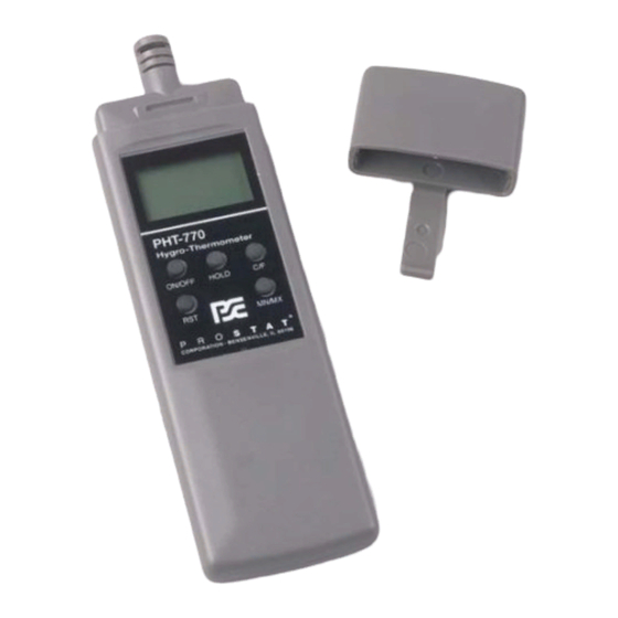 Prostat PHT-770 Operation Manual