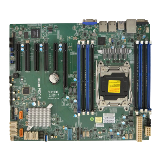 User Manuals: Supermicro X10SRi-F Server Motherboard