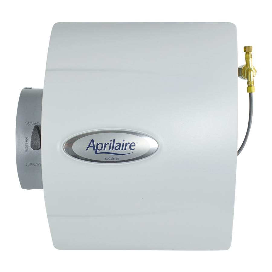 Aprilaire 600, 700, 550 - Automatic Humidifiers Manual