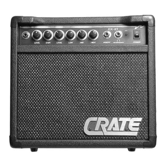Crate GX-10 Owner's Manual