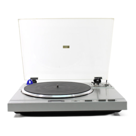 Sanyo TPX3 Turntable Manuals