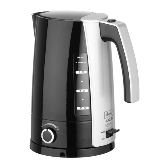 Melitta LOOK AQUA VARIO Operating Instructions
