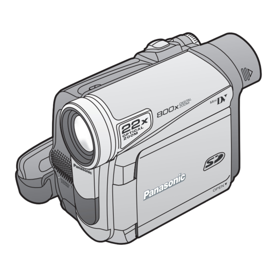 Panasonic Palmcorder MultiCam PV-GS2 Manuals