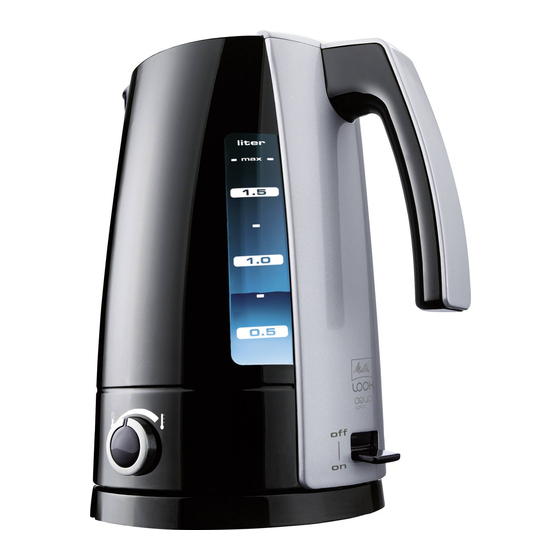 Melitta LOOK AQUA VARIO Operating Instructions Manual