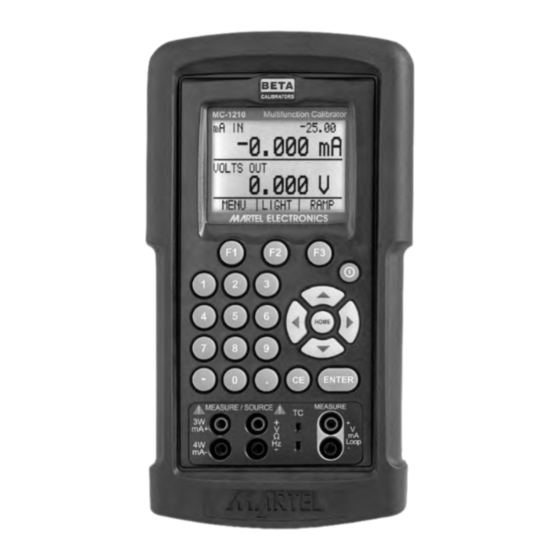 Martel MC1210 Reference Manual