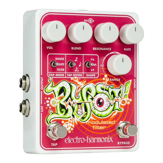 Electro-Harmonix Blurst Quick Start Manual