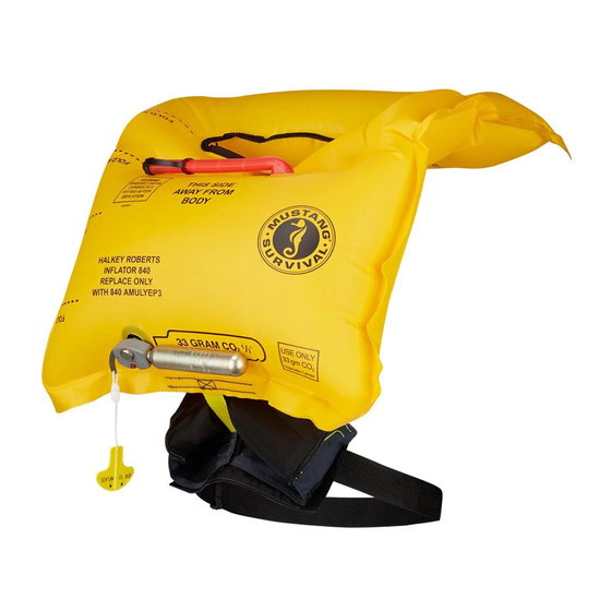 Mustang Survival MD3025 Owner's Manual