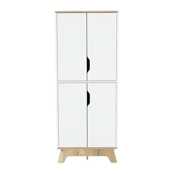 TUHOME Furniture PAMPLONA DOUBLE KITCHEN PANTRY Assembly Instructions Manual