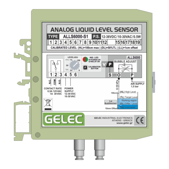 Gelec ALLS6000 Manuals