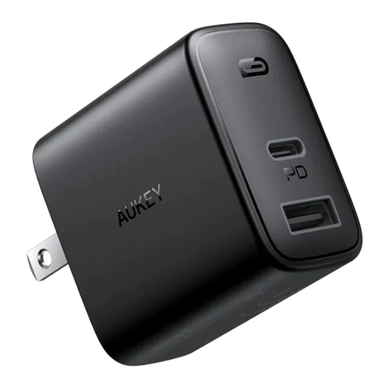 User Manuals: Aukey PA-F3 Dual-Port PD Charger