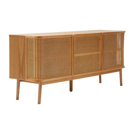 adairs BODEN 3 DOOR SIDEBOARD Assembly Instructions