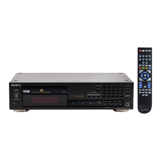 Sony CDP-791 Service Manual