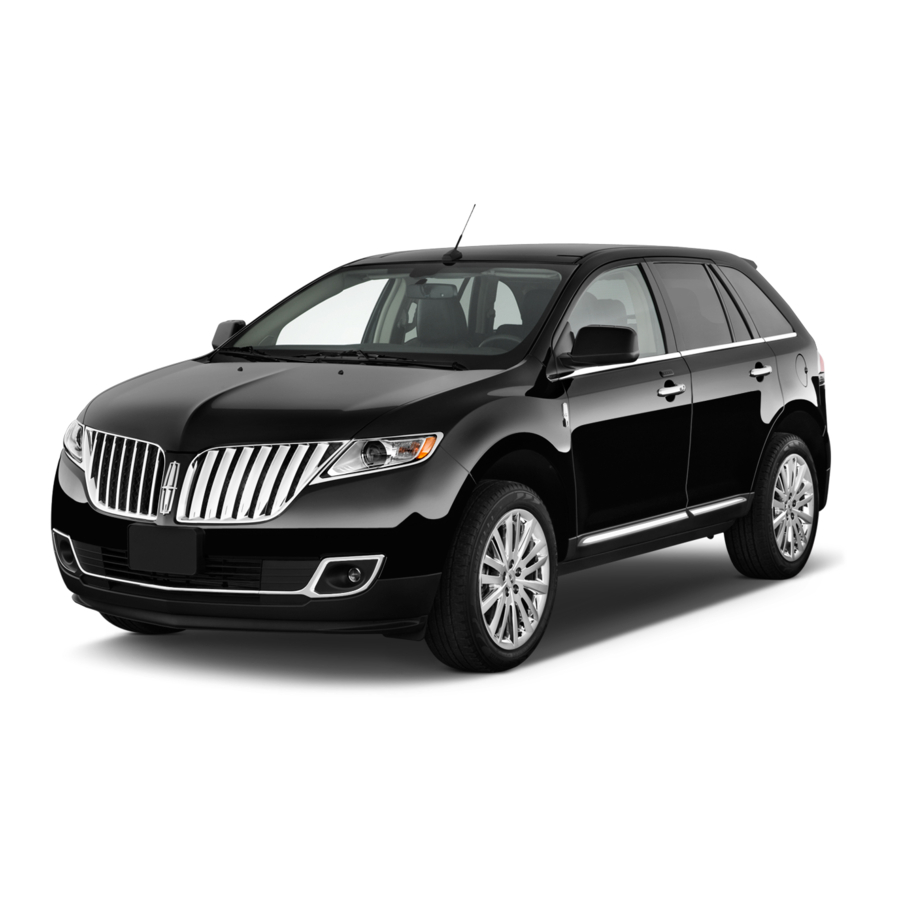 Lincoln 2011 MKX Quick Reference Manual