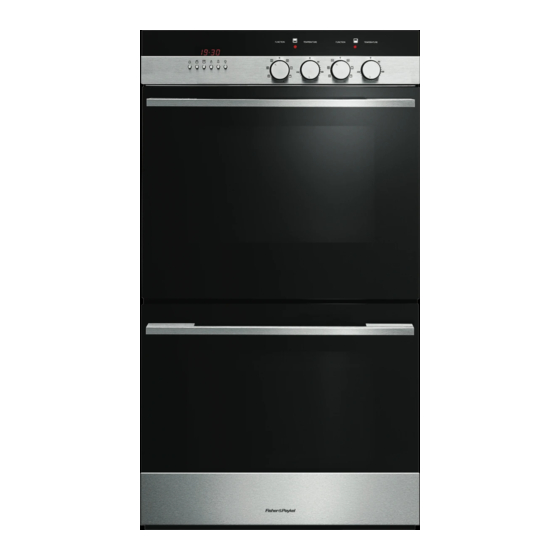 FISHER & PAYKEL OB60 INSTALLATION INSTRUCTIONS AND USER MANUAL Pdf