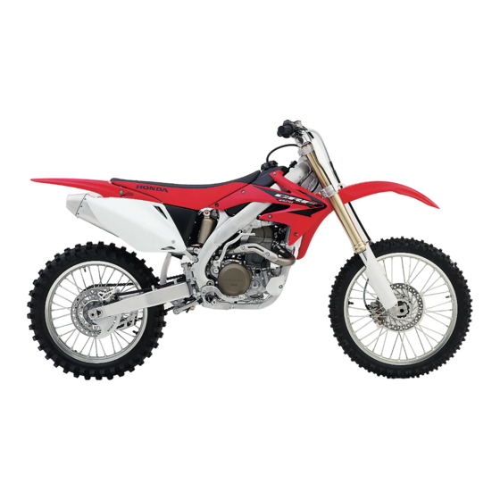 HONDA CRF450R OWNER'S MANUAL Pdf Download | ManualsLib