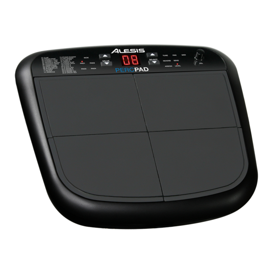 ALESIS PERCPAD QUICK START MANUAL Pdf Download ManualsLib